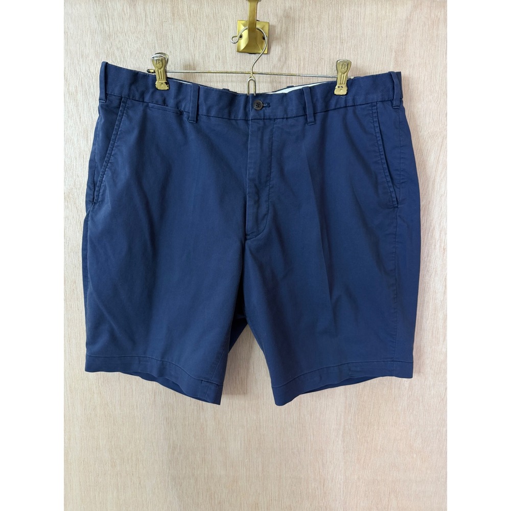 Polo Golf Ralph Lauren Navy Blue Cotton Twill Stretch Shorts Mens 36 Classic Fit